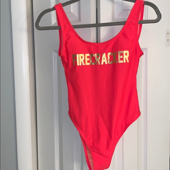 Never Worn! One piece, bright pink, bathing suit - Picture 2 of 4